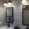 04 Industrial Farmhouse Wall Mirror Set2 Piped Bathroom Vanity Steampunk Style 33"