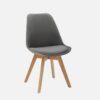 Modern Velvet Upholstered Dining Chairs Kitchen Living Room Chair Wooden Legs