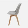 07 Modern Velvet Upholstered Dining Chairs Kitchen Living Room Chair Wooden Legs