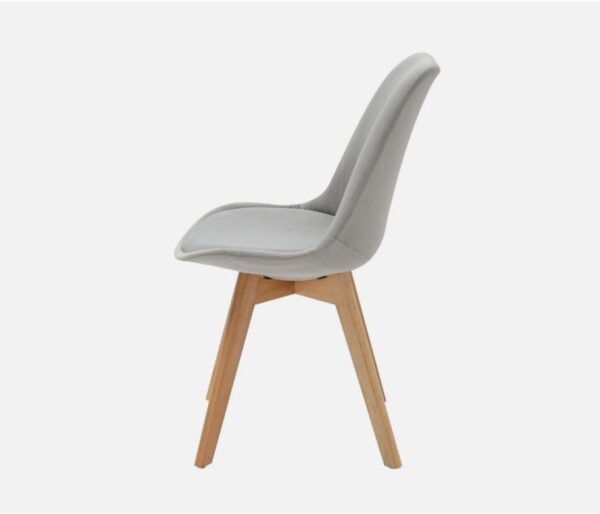 07 Modern Velvet Upholstered Dining Chairs Kitchen Living Room Chair Wooden Legs