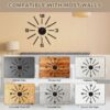 40-70cm Modern Frameless DIY Wall Clock Black