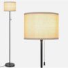 28 FOLKSMATE Floor Lamp for Living Room, LED Modern Simple Standing Lamps, Tall